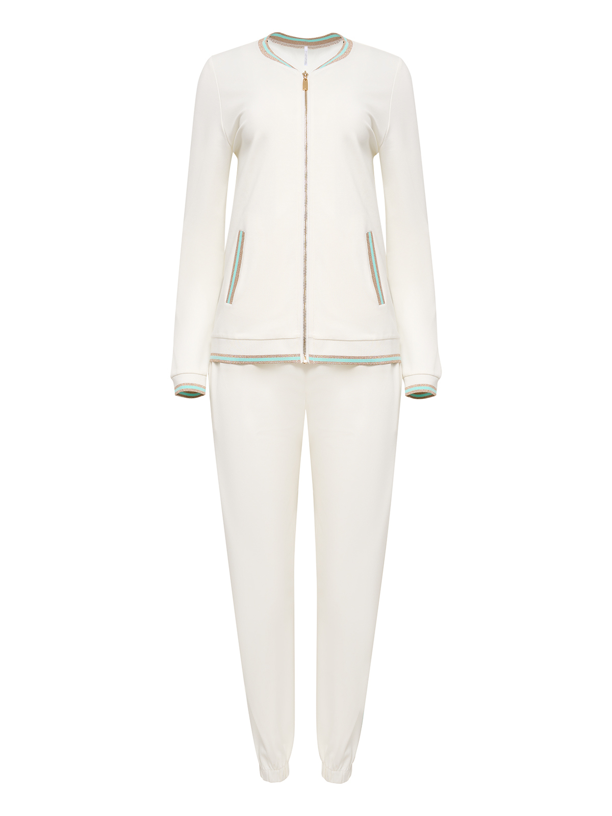 Костюм бомбер с брюками Бирюза, фото 2