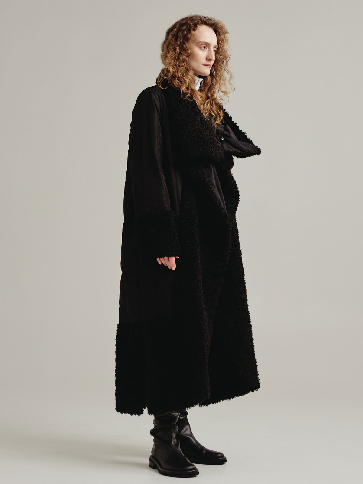 Пальто Тулуп двухсторонний, фото 2