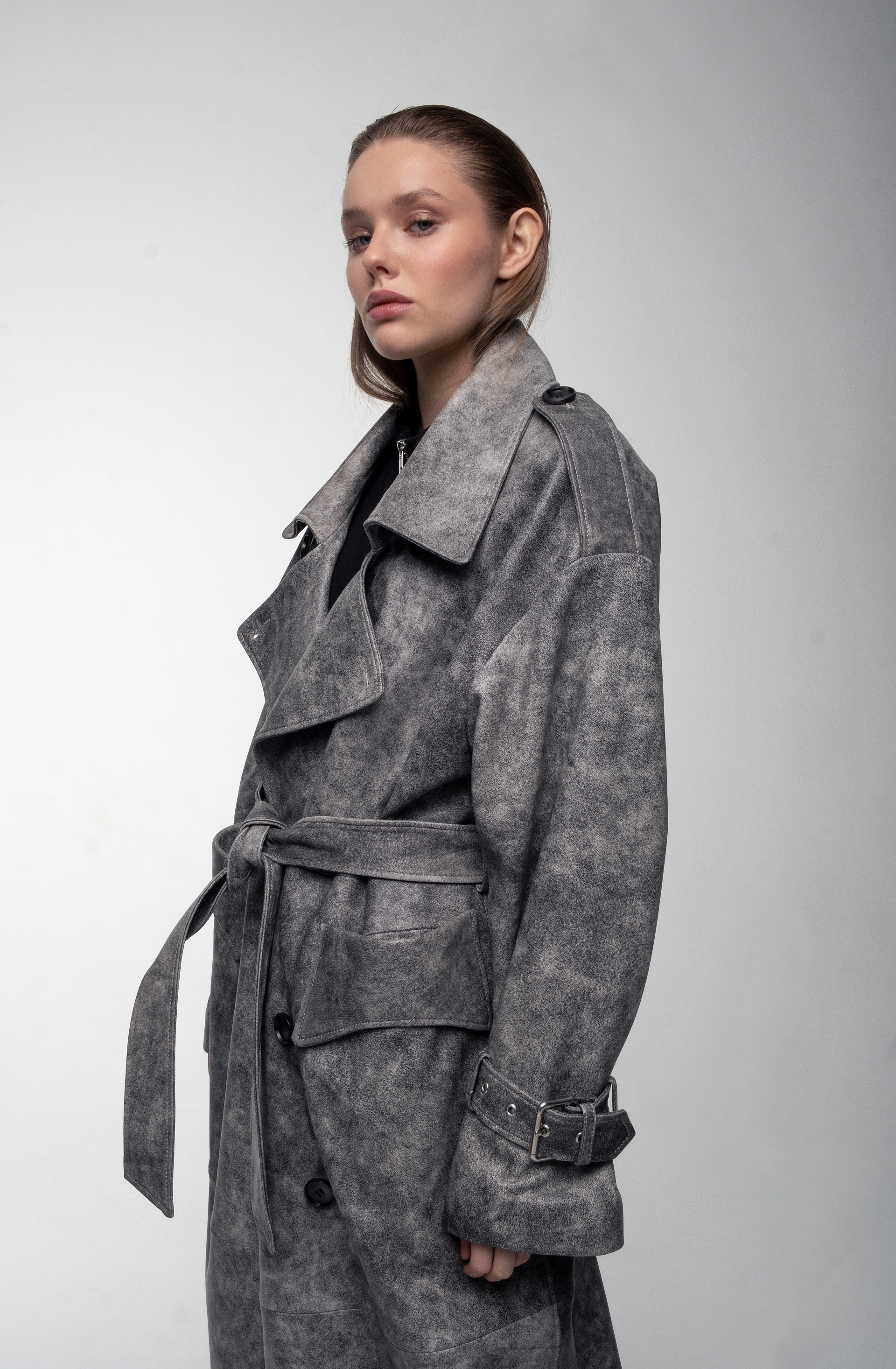 Плащ кожаный Кировск, фото 4